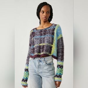 Free People Emerson Fuzzy Pullover